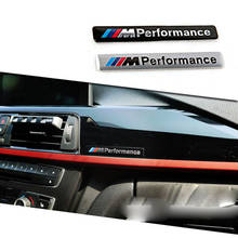 1 PCS Alumínio M poder desempenho decalque do carro interior decorativo adesivo emblema para BMW M 1 3 4 5 6 ZX M3 M5 M6 Mline Car styling 2024 - compre barato