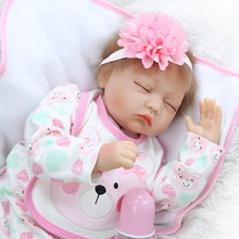 Милая Кукла Новорожденный игрушка лучший подарок на день рождения для ребенка, высококачественные игрушки для девочек силиконовые Новорожденные детские куклы 2024 - купить недорого