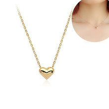 Simple Small Smooth Heart Necklace Fashion Jewelry Stainless Steel Polished Heart Charm TT@88 2024 - buy cheap