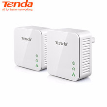 Tenda 1 пара P202 мини 200 Мбит сетевой разъем Ethernet, адаптер PLC, совместимый с Беспроводной маршрутизатор Wi-Fi, IPTV, подключи и играй 2024 - купить недорого