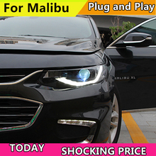 Faro delantero de coche para Chevrolet Malibu XL, faro LED 2017 2018 DRL H7, lámpara de xenón, diseño de Plug And Play, luz LED frontal 2024 - compra barato
