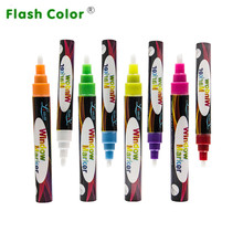 Lanterna 6mm canetas de escritório e escola, bom preço, iluminador, giz líquido, para quadro branco/preto, canetas de pintura em neon, 8 cores 2024 - compre barato