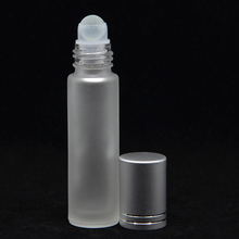 50Pcs 10ML Portable Rolling Ball Essential Oil Perfume Bottle Thickened Frosted Glass Empty Cosmetic For Massage 2024 - buy cheap