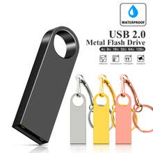 Usb Flash Drive Pendrive 32GB 64GB 16GB 8GB 128GB Pen Drive Waterproof Metal Silver U Disk Memoria Usb Cle Memory Usb Stick Flas 2024 - buy cheap