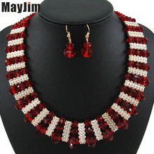 MayJim Statement jewelry set fashion women's bridal jewelry sets Handmade bead chain big dubai jewelry sets Vintage Accessories 2024 - buy cheap