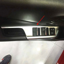 For Honda City 2014-17 ABS Chrome Inner Door Armrest Window Lift Button Cover Trim car Accessories 4pcs/set 2024 - buy cheap