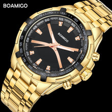 BOAMIGO Brand Men Watches Fashion Sports Quartz Watch For Man Luxury Steel Band Wristwatches Male Clock Relogio Masculino 2024 - buy cheap