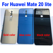 Original Best For 6.3" Huawei Mate 20 Lite Glass Back Battery Cover Rear Case Housing + Glass Lens+Flash For Huawei Mate20 Lite 2024 - buy cheap