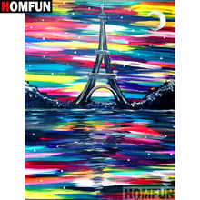 HOMFUN Full Square/Round Drill 5D DIY Diamond Painting "Tower scenery" Embroidery Cross Stitch 3D Home Decor Gift A12849 2024 - buy cheap