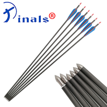 OD8.9mm Spine 300 Indoor Archery Carbon Arrows 28/30/33Inch Shafts Vanes Points for Compound Recurve Bow Shooting Hunting 2024 - buy cheap