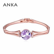 ANKA new big crystal bangle & bracelet gift for women girl fashion gold color accessories jewelry crystals from Austrian #115124 2024 - buy cheap