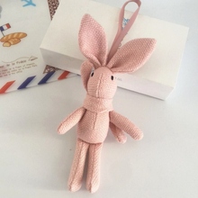 Cute Wishing Rabbit Keychain Animal Doll Cartoon Unicorn Plush Toy Rabbit Keychain For Children Baby Toy Birthday Christmas Gift 2024 - buy cheap