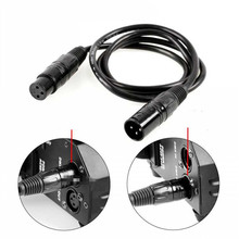 1pcs DMX CABLE 3.5ft XLR 1 Meter 3pins Signal Connection Shielded XLR Male to Female for Moving head Fog light par stage light 2024 - buy cheap