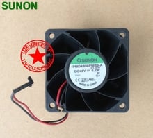 Оригинальный вентилятор для Sunon fan 6038 48В 6,2 Вт PMD4806PMB3-A 2-линейный осевой вентилятор охлаждения 2024 - купить недорого