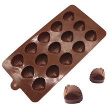 ANGRLY 15 Holes Shell Shape Chocolate Mold Silicone Fondant Cake Mold Ice Cube Maker Mould DIY Cake Decoration Tool Cake Candy 2024 - buy cheap