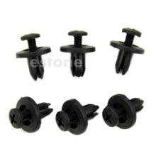 New Car Bumper Fender 6mm Hole Black Plastic Rivets Fasteners for Toyota 10Pcs 2024 - buy cheap