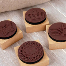 12pcs/lot Vintage lace wood stamp Butterfly  Tower Crown DIY gift stamp with Ink pad/Labels, Indexes & Stamps H032 2024 - buy cheap