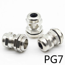 3 Pcs Stainless Steel PG7 3.0-6.5mm Waterproof Connector Cable Gland 2024 - купить недорого