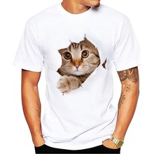 Camiseta con estampado de El Gato para hombre, camisa de manga corta con diseño 3d de ganso naranja, divertida y creativa, sin pegamento 2024 - compra barato