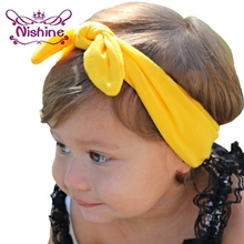 Nishine 1PCS New Headband Knot Tie Headwrap Kids Hairband Turban Photo Prop Stretchy Girls Hair Accessories 2024 - buy cheap