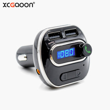 XCGaoon-Kit de manos libres para coche, reproductor MP3 compatible con Bluetooth, transmisor FM, 2 USB, 5V, 3.4A, compatible con tarjeta TF, música y salida AUX 2024 - compra barato