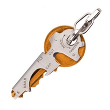mini Multifunction Keychain Tool Multitool Stainless Steel 7-in-1 Key Tool Screwdriver Opener Cutter Nail File w/ Carabiner 2024 - buy cheap