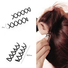 10PCS/lot Spiral Spin Screw Bobby Pin Hair Clips Twist Barrette Black New Hairpins Hair Band Accessories 2024 - buy cheap