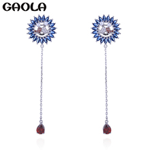 GAOLA New Bird 3 Colors AAA Cubic Zirconia Classic Dangle Earrings Fashion Jewelry 2024 - купить недорого