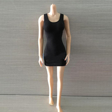 Sexy girl dress 1/6 Scale woman Female Women's Tight Dress Black/Red/White Colors for 12 Inches PH Largest Bust Figure Body 2024 - buy cheap