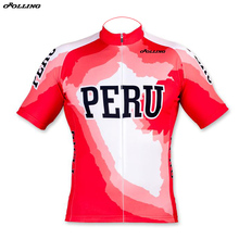 Nova camiseta clássica de ciclismo do peru, camisa personalizada equipe nacionais 2024 - compre barato