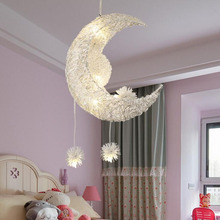 Star Moon Child Room Lamps Creative Personality Chandelier Restaurant Bedroom Warm Lighting led lighting fixture led lamp led 2024 - buy cheap