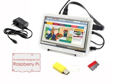 Waveshare аксессуары упаковка Тип F для Raspberry Pi включая 7 "HDMI LCD type C биколор чехол 16 Гб SD карта адаптер питания и т. Д. 2024 - купить недорого