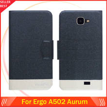 5 Colors Factory Direct!! Ergo A502 Aurum Case 5" Dedicated Flip Fashion Luxury Leather Protective 100% Special Phone Cover 2024 - buy cheap