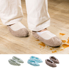 1 Pair Candy Color Mop Slipper Floor Polishing Cover Cleaner Dusting Cleaning Foot Shoes Indoor Cleaning Shoes 2024 - buy cheap