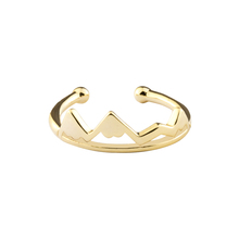 Lindo conto minimalista minúsculo ajustável empilhamento anéis bff amizade midi anéis para mulheres vintage anel de montanha jóias 2024 - compre barato