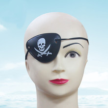 4Pcs/lot Hot Pirate Eye Patch Halloween Masquerade Pirate Accessories Cyclops Eye Patch Lazy Eye Amblyopia Skull Eye Patch 2024 - buy cheap