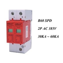 Dispositivo de proteção, 30ka ~ 60ka ~ 385v ac spd onda de baixa tensão protetora 1p + n proteção contra raios 2024 - compre barato