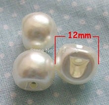 Fashion Pearl Button 12mm Round Ivory White Baby Button 150pcs Jewelry Accessory Scrapbooking Products Accessories 2024 - buy cheap