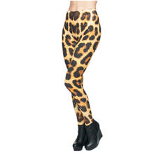 Модные 3D леопардовым принтом Для женщин Леггинсы для женщин летние Штаны Джеггинсы пикантные Легинсы Фитнес леггинсы в стиле панк-рок Calzas Mujer Legins девочек 2024 - купить недорого