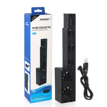 USB Охлаждающий вентилятор с внешним 5-вентилятором Супер Турбо контроль температуры для SONY Playstation4 PS4 Pro консоль вертикальная подставка 2024 - купить недорого