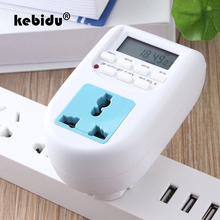 kebidu EU Plug Smart Power Socket Digital Timer Switch Energy Saving Adjustable Programmable Setting of Clock/ On/ Off Time 2024 - buy cheap