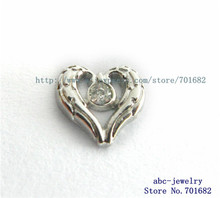 heart 10pcs FC1056 free ship wholesales for locket floating locket charms as gift 2024 - buy cheap