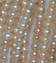 OUTSTANDING luster Rare 100% natural color Genuine Natural  pink 10strands AA+5mm freshwater pearl 2024 - buy cheap