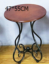 Ou, кованый деревянный журнальный столик. Маленький круглый стол для отдыха на балконе. Угол дивана. Маленький чайный столик. 2024 - купить недорого