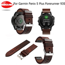 Correa de reloj de ajuste fácil para Garmin Fenix 5/5 Plus, correa de repuesto para reloj deportivo al aire libre, correa de cuero para Forerunner 935, 22mm 2024 - compra barato