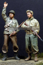 1/35 personas en miniatura, kit de Segunda Guerra Mundial, infantería de los Estados Unidos sin montar, sin pintar 2024 - compra barato