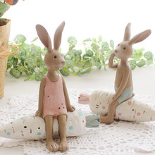 Бесплатная доставка, французский zakka, винтажные влюбленные, кролик, украшение для дома, подарок на день рождения ребенка 2024 - купить недорого