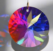 Free Shipping,45mm Clear AB Crystal Prism Disc Clear Suncatcher Prisms  in One Hole 2024 - buy cheap
