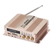 Розовое золото 600 Вт Мощность автомобильный усилитель Универсальный Портативный аудио усилитель MP3 USB 2024 - купить недорого