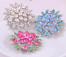 Rhinestone Flower Brooch Jewelry For Women/men Fashion Jewelry Brooch Pins Metal Scarf Wedding Gift Diy Jewellery Accessories 2024 - buy cheap